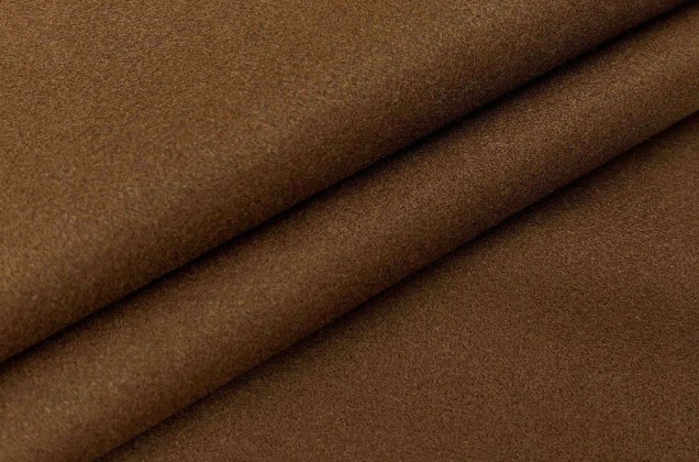Пальтовая ткань с шерстью, коричневая
