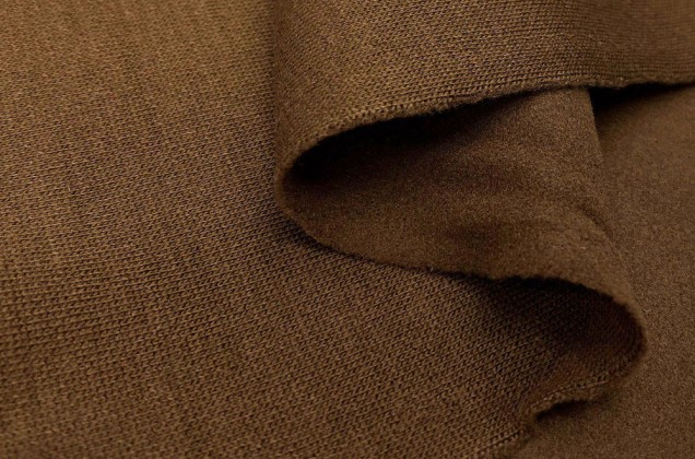 Пальтовая ткань с шерстью, коричневая 1
