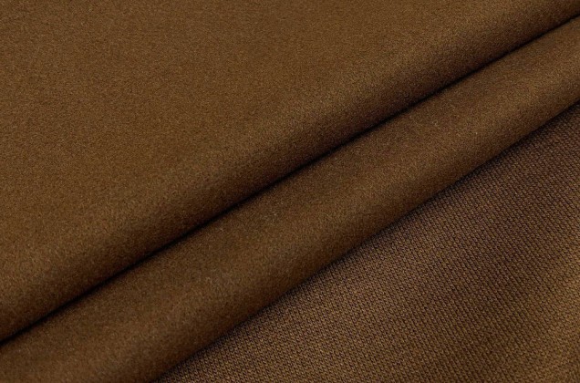 Пальтовая ткань с шерстью, коричневая 2