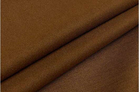 Пальтовая ткань с шерстью, коричневая