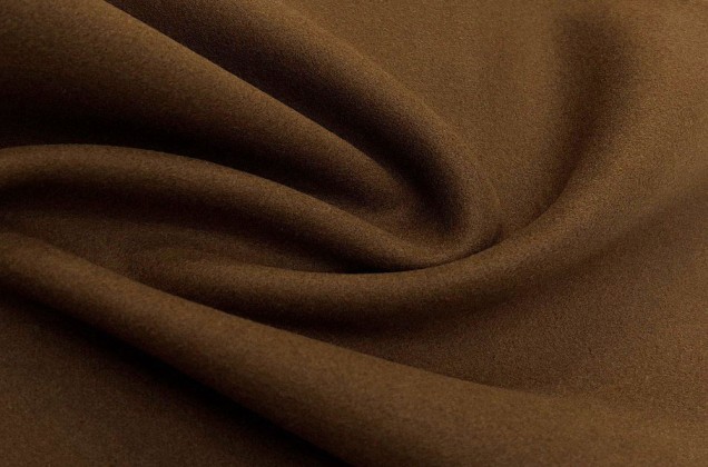 Пальтовая ткань с шерстью, коричневая 3