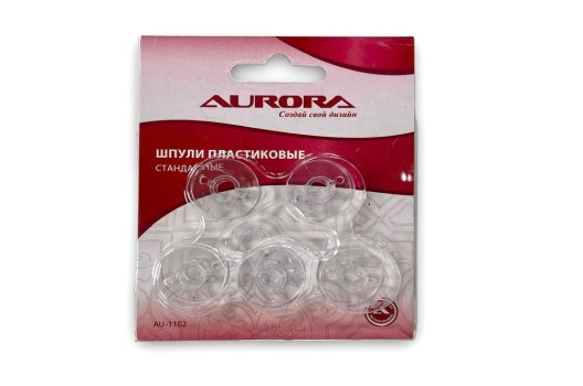 Шпули в блистере Aurora, пластиковые прозрачные(5 шт.)