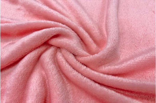 Велсофт однотонный, персиково-розовый, 230 гр
