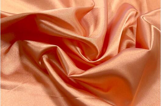 Атлас стрейч, бледно-оранжевый