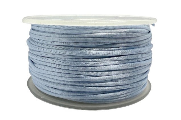 Шнур атласный, 2 мм, голубой (4308) 1