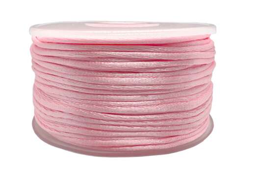 Шнур атласный, 2 мм, светло-розовый (3053)