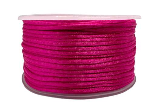 Шнур атласный, 2 мм, малиновый (3081)