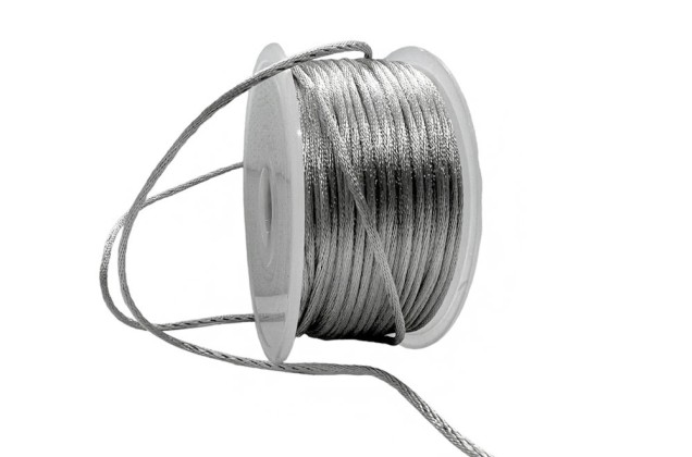 Шнур атласный, 2 мм, светло-серый (3108) 1