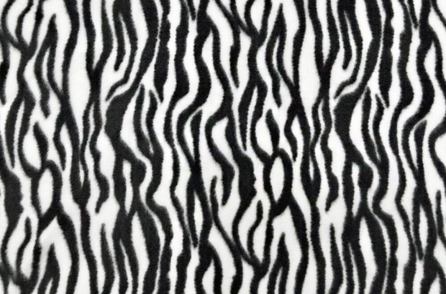 Флис, зебра черно-белая 1