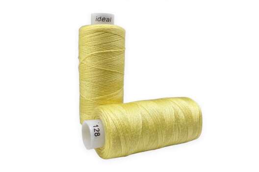 Нитки бытовые IDEAL, 40/2, цвет 128 желтый