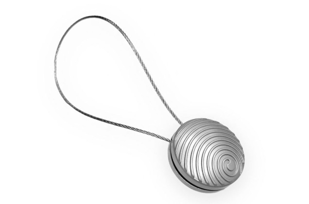 Магнитные клипсы с тросом Спираль, серебряные (N3) 1
