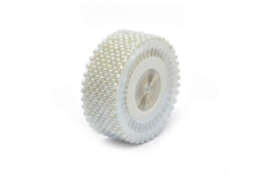 Булавки на пластине круглые головки, Ромашка, белые