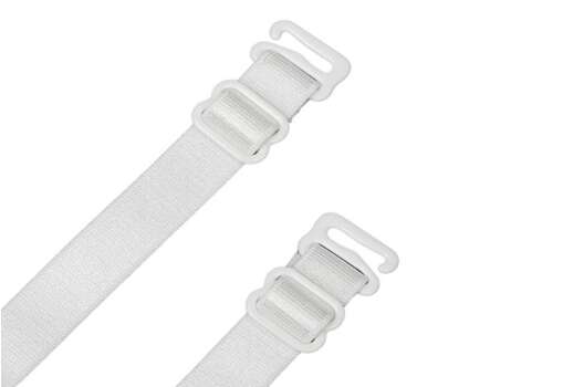 Бретели для бюстгальтера 10 мм, белые