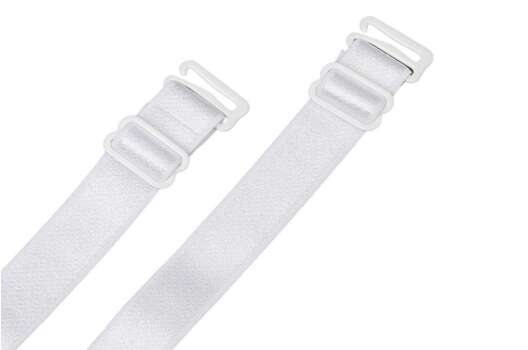 Бретели для бюстгальтера 15 мм, белые