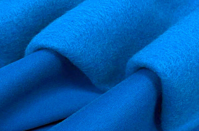 Футер 3-х нитка начес Mensu, велюр-эффект, яркий синий 2