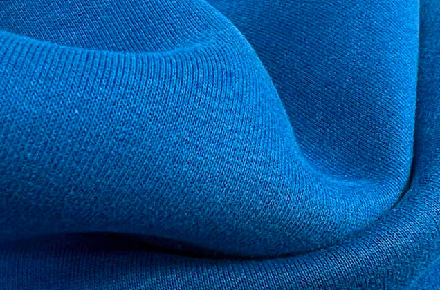 Футер 3-х нитка начес Mensu, велюр-эффект, яркий синий 3