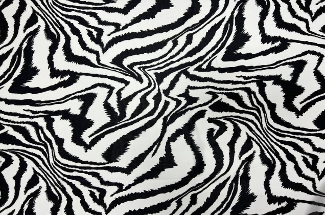 Шифон, Бенгальский тигр черно-белый 1