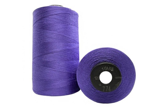 Нитки швейные универсальные Tuana №120 (5000 м) цвет 774 фиолетовый