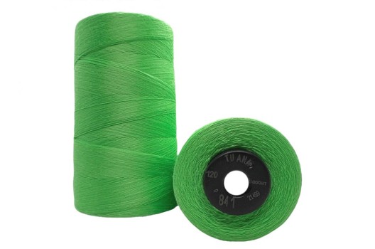 Нитки швейные универсальные Tuana №120 (5000 м) цвет 841 зеленый