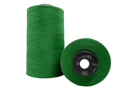 Нитки швейные универсальные Tuana №120 (5000 м) цвет 865 зеленый