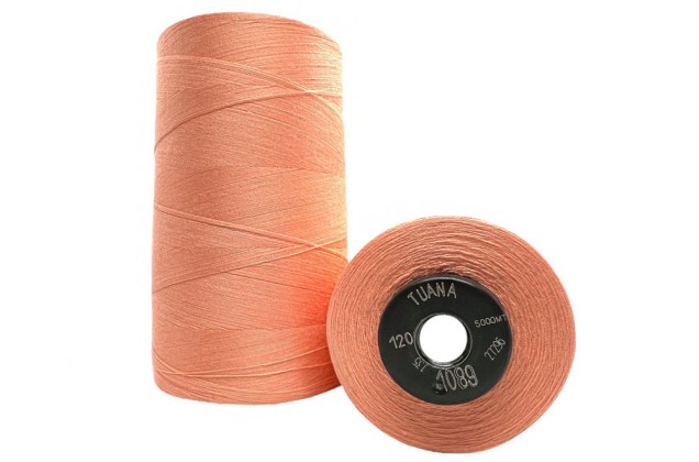 Нитки швейные универсальные Tuana №120 (5000 м) цвет 1089 персиковый