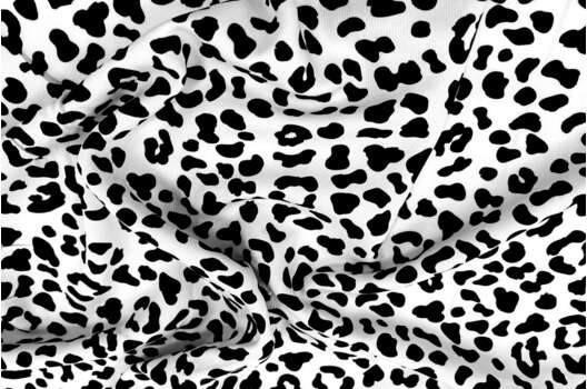 Штапель твил, Пятнистый в белой расцветке