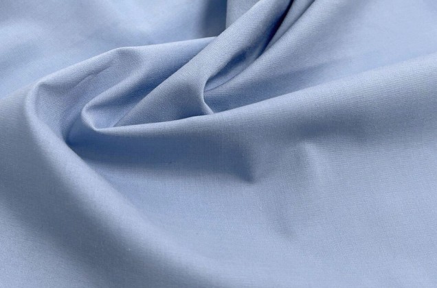 Рубашечный поплин-нейлон, голубой 2