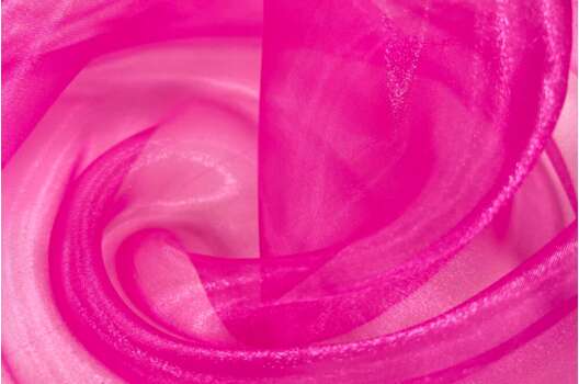 Органза, темно-розовая