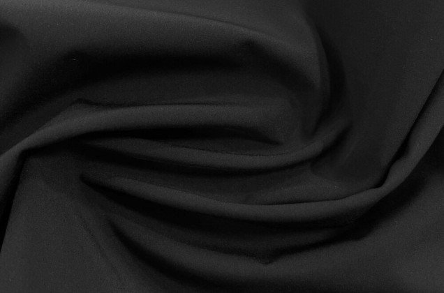 Курточная ткань Софтшелл с мембраной, черный/черный (56028) 1