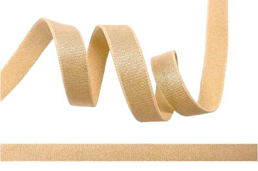 Резинка бельевая (для бретелей) 10 мм, бежевая (S126)