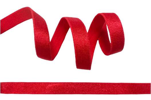 Резинка бельевая (для бретелей) 10 мм, красная