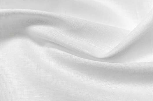 Лен с хлопком сорочечный, белый (00С34)