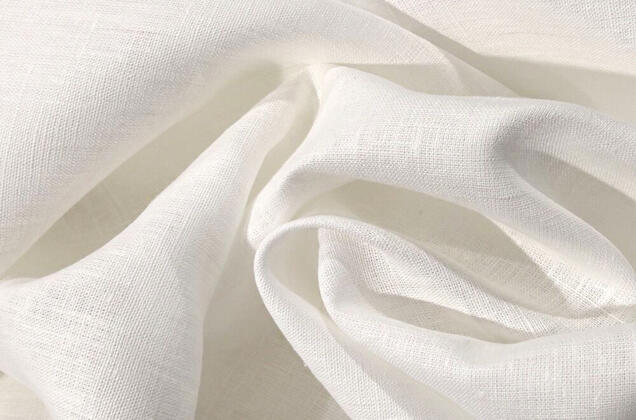 Лен скатертный 09С52 (101), молоко 2