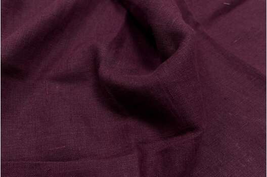Лен костюмный с эффектом мятости 4С33 (1283), свекольный