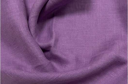Лен костюмный с эффектом мятости 4С33 (694), сиреневый