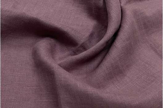 Лен костюмный с эффектом мятости 4С33 (1482), пыльно-лиловый