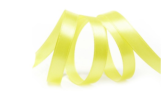 Лента атласная IDEAL, 12 мм, желтая (3014)