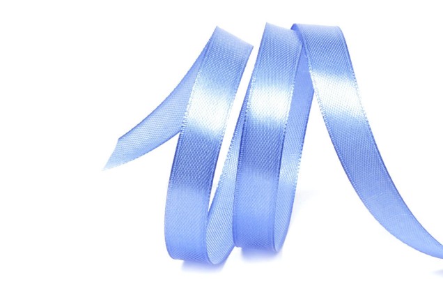 Лента атласная IDEAL, 12 мм, ярко-голубая