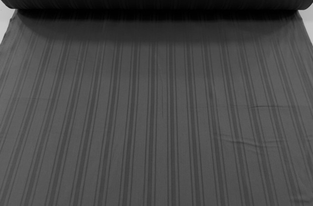 Сатин Страйп мерсеризованный 240 см, полоска микс, N64 графитовый