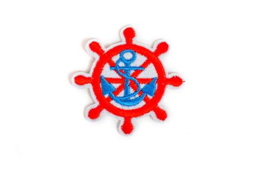 Термоаппликация Штурвал, 5.5х5.5 см