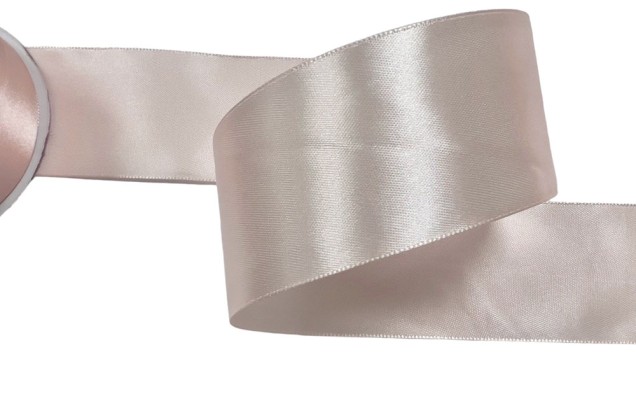 Лента атласная IDEAL, 50 мм, бледно-розовая (3052)