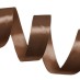 Лента атласная 25 мм цвет: коричневый