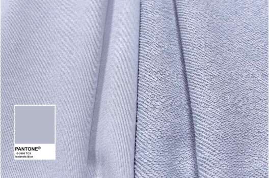 Футер 3-х нитка петля диагональ Atak, исландский голубой Icelandic Blue (15-3908)