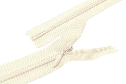 Молния потайная MaxZipper, тип 3, неразъемная, молоко (F103), 50 см, Китай