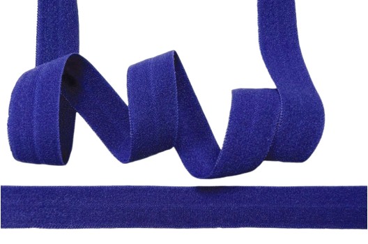 Резинка бельевая окантовочная матовая 15 мм, синий ультрамарин