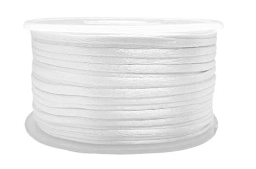 Шнур атласный, 2 мм, кипенно-белый (3001)