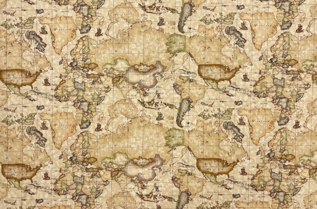 Кулирка пенье, Карта мира, арт.11725 A, Италия
