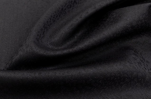 Костюмно-плательная шерсть, черная, арт.10893, Италия