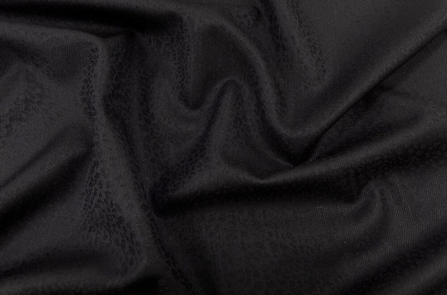 Костюмно-плательная шерсть, черная, арт.10893, Италия 1