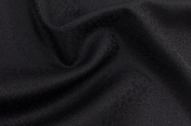 Костюмно-плательная шерсть, черная, арт.10893, Италия 4